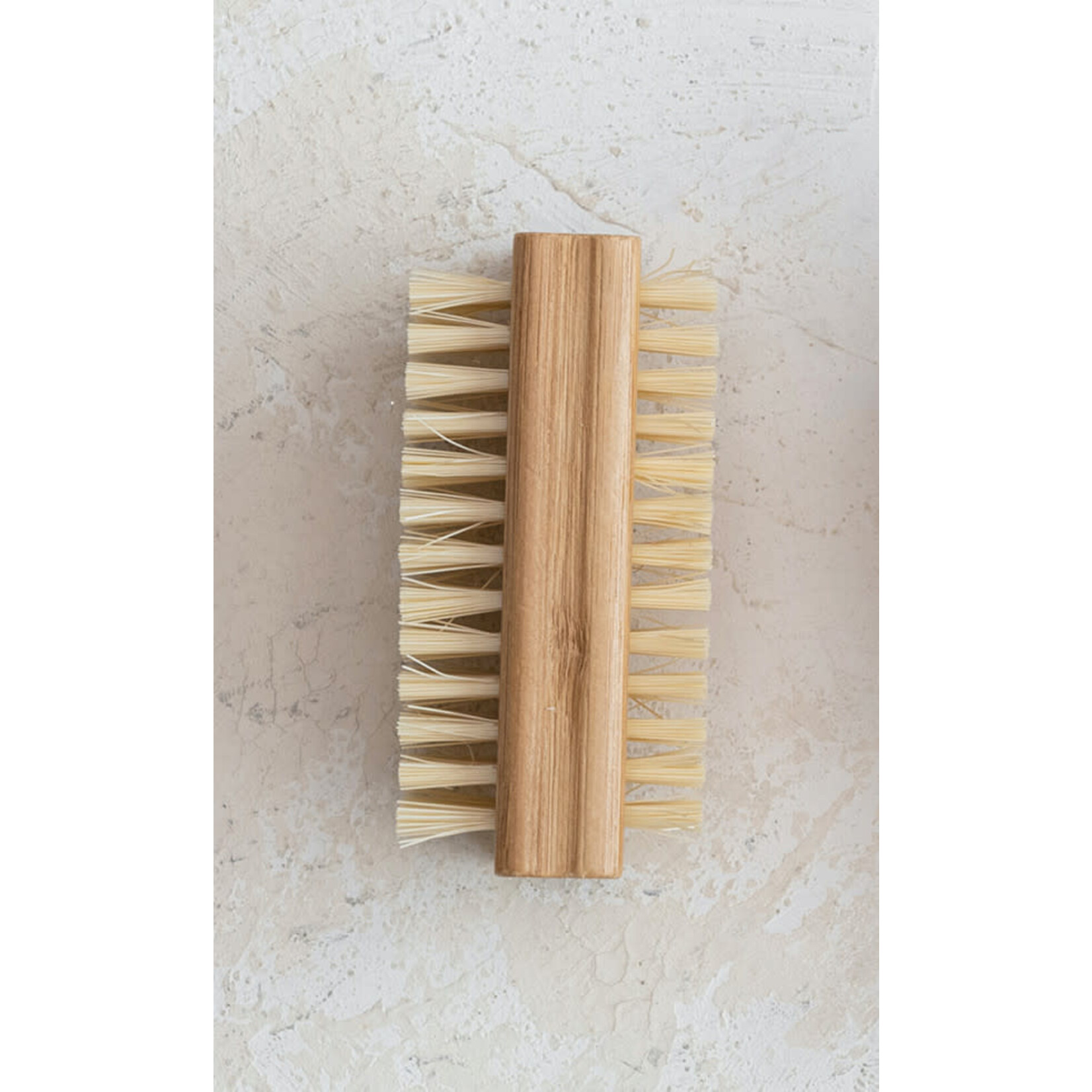 m. lynne designs bamboo & polyester rectangle double sided brush