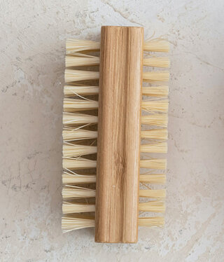 available at m. lynne designs Bamboo & Polyester Rectangle Double Sided Brush