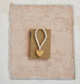 available at m. lynne designs Wood Bead with Heart Garland