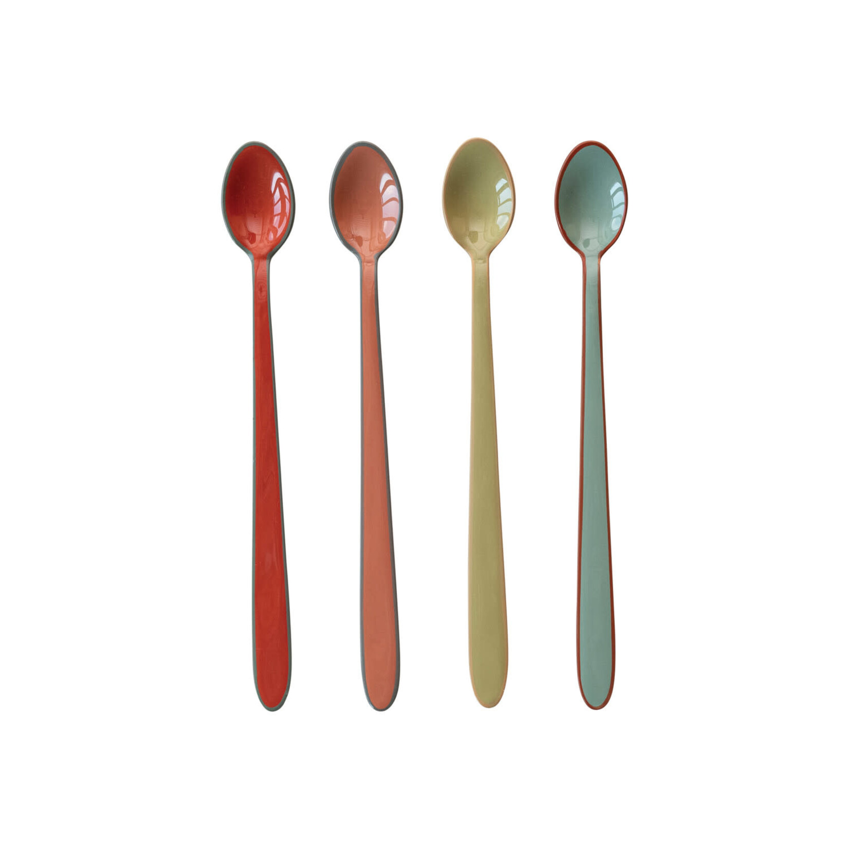 m. lynne designs enameled stainless steel tea/cocktail spoon