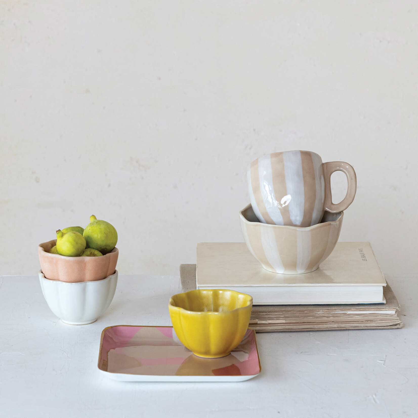 m. lynne designs colorful flower bowl