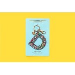 taylor elliott designs acrylic confetti D keychain