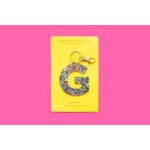 taylor elliott designs acrylic confetti G keychain