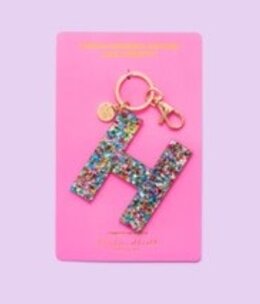 taylor elliott designs Acrylic Confetti H Keychain