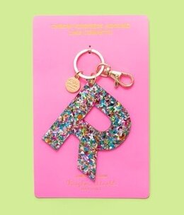 taylor elliott designs Acrylic Confetti R Keychain