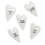 m. lynne designs heart pebble token