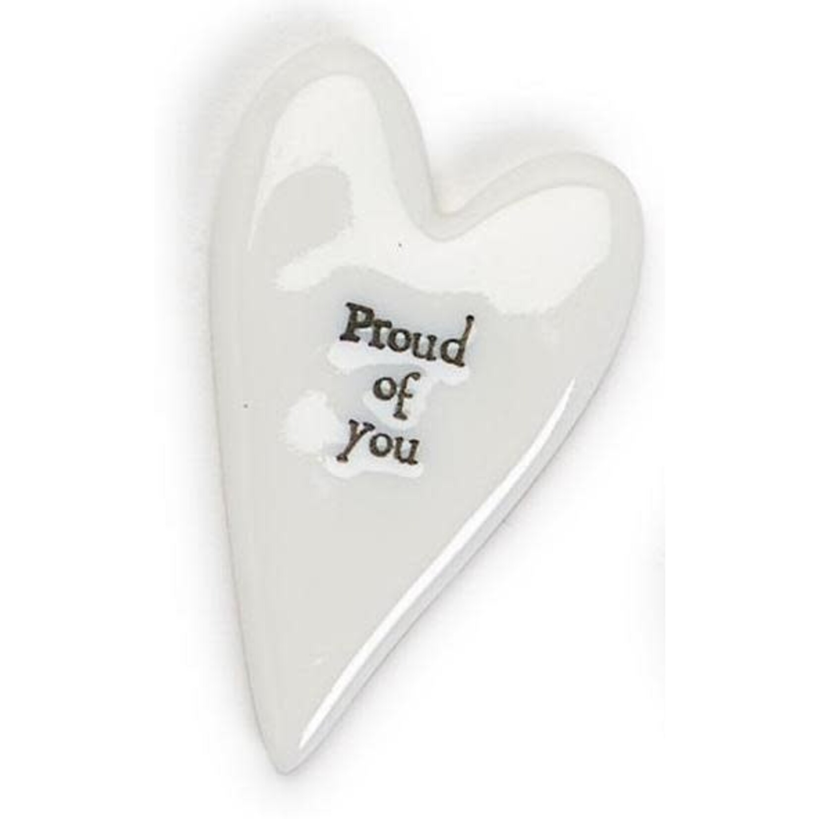 m. lynne designs heart pebble token