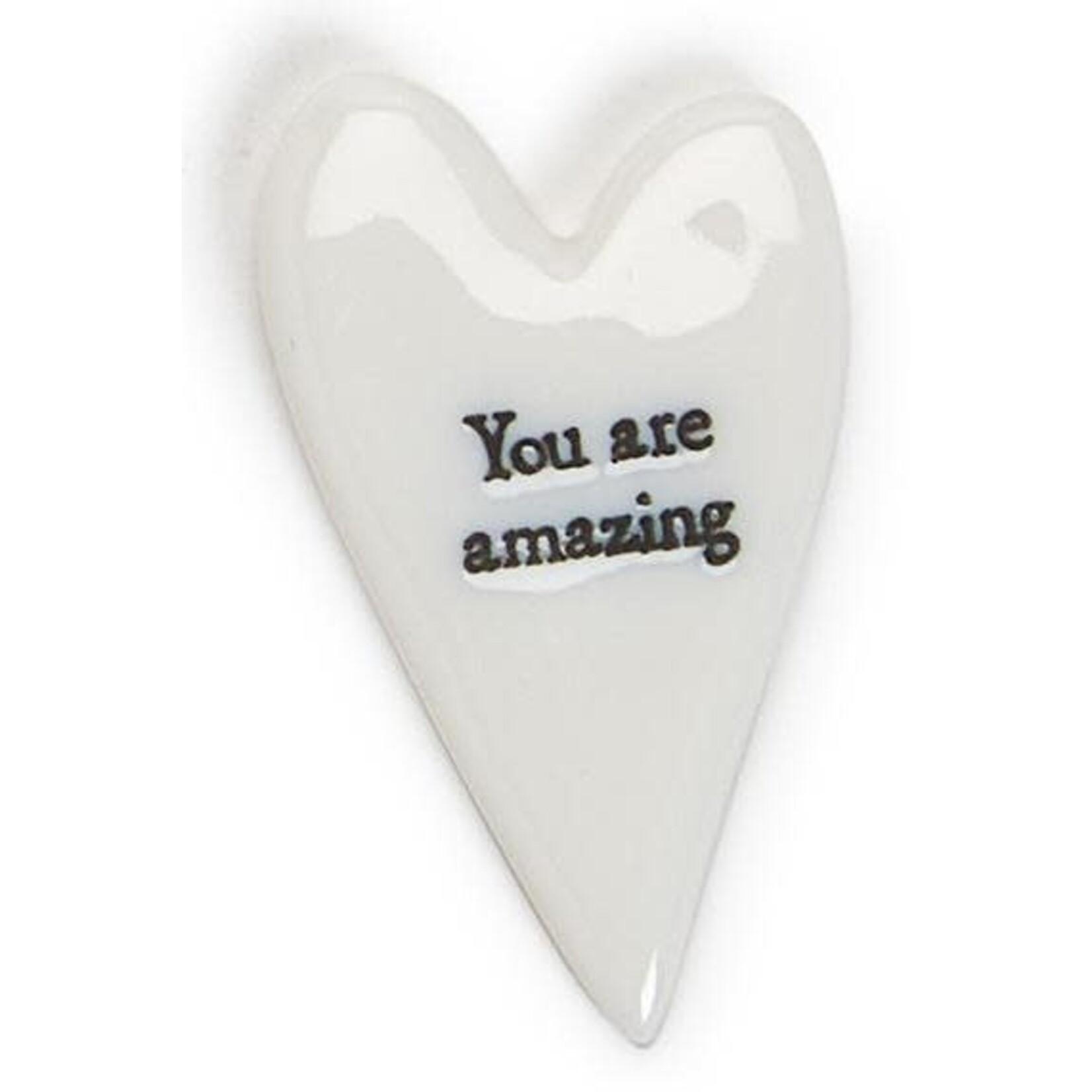 m. lynne designs heart pebble token