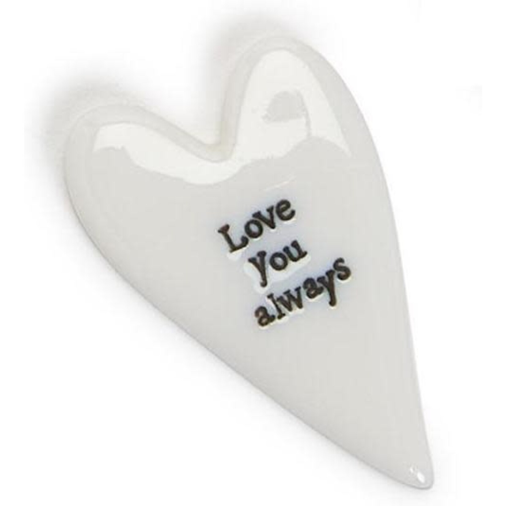 m. lynne designs heart pebble token