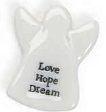 available at m. lynne designs Token Angel Pebble