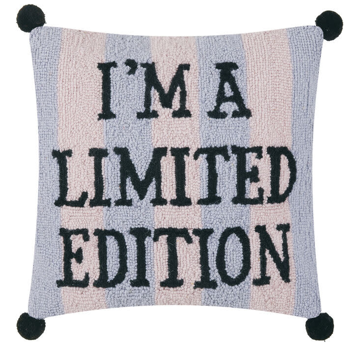 available at m. lynne designs Limited Edition with Stripes and Poms Pillow