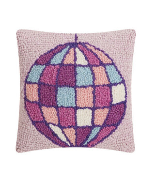 available at m. lynne designs disco ball pillow