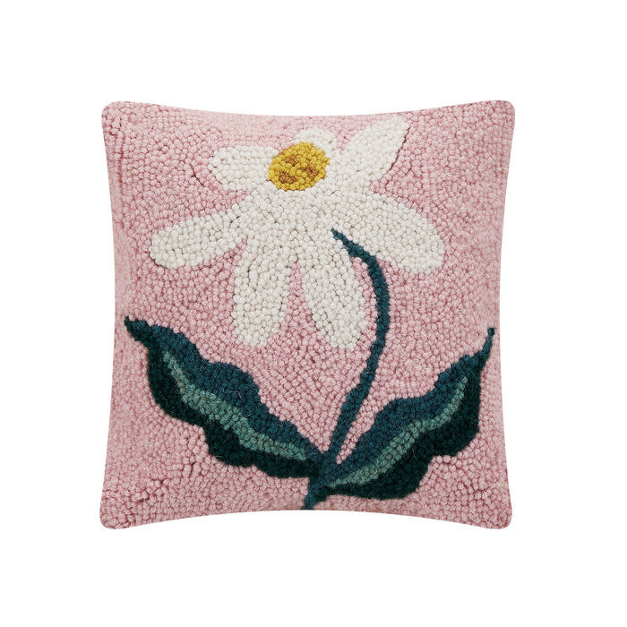 available at m. lynne designs Daisy on Pink Pillow