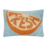 m. lynne designs fresh orange slice pillow