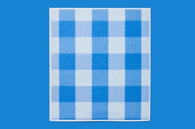 taylor elliott designs Blue Gingham Swedish Dish Cloth