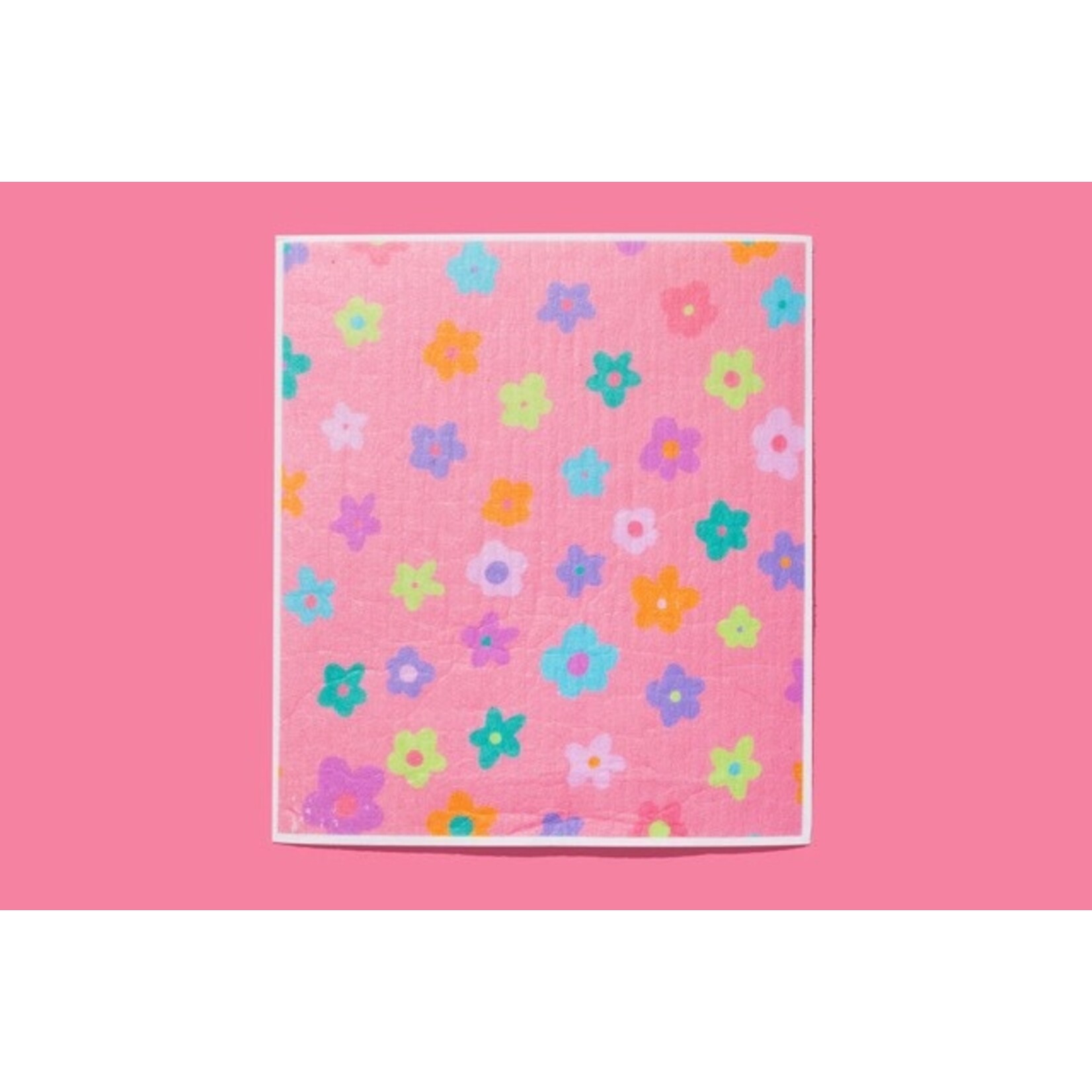 taylor elliott designs happy flowers swedish dish cloth