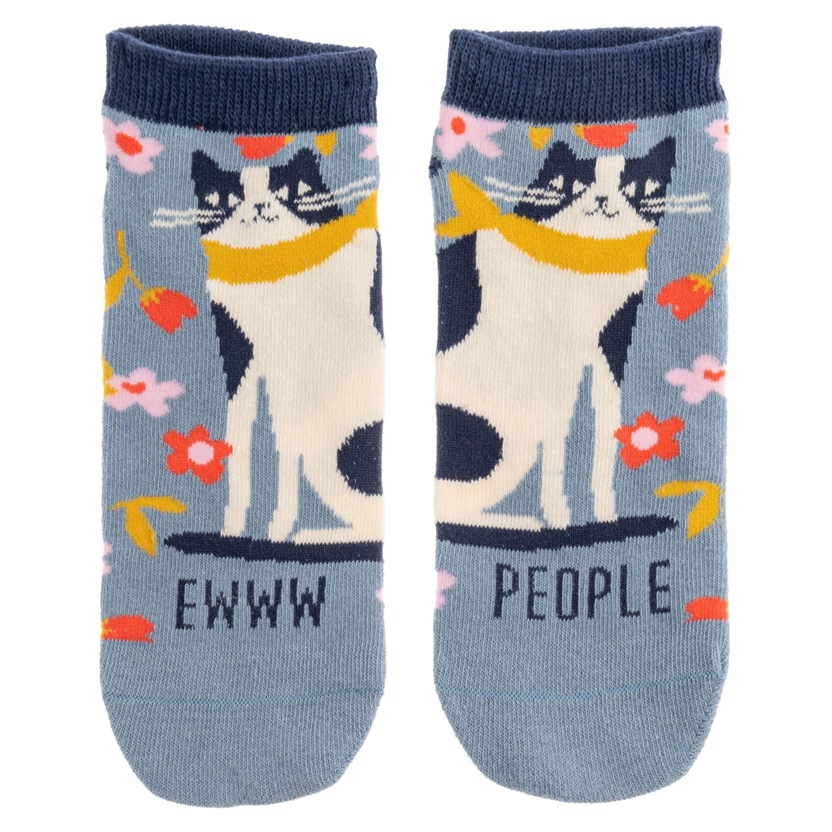 m. lynne designs ew people cat ankle socks