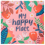 m. lynne designs pink happy place canvas