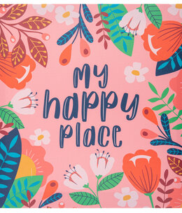 available at m. lynne designs Pink Happy Place Canvas