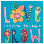 m. lynne designs love makes things grow canvas