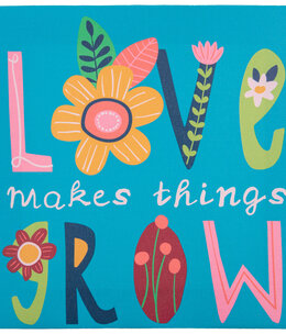 available at m. lynne designs Love Makes Things Grow Canvas