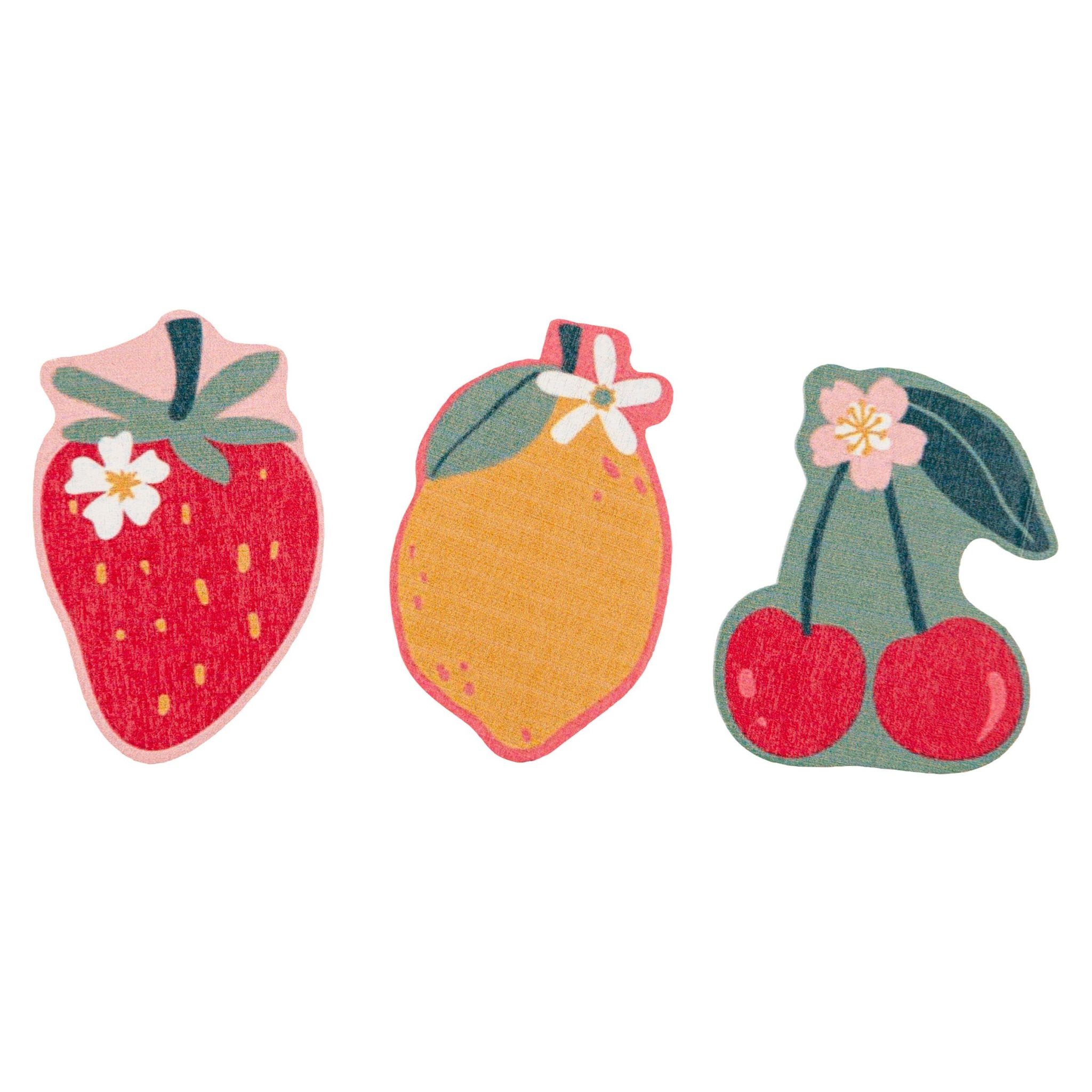 available at m. lynne designs Shaped Fruit Magnet Clip