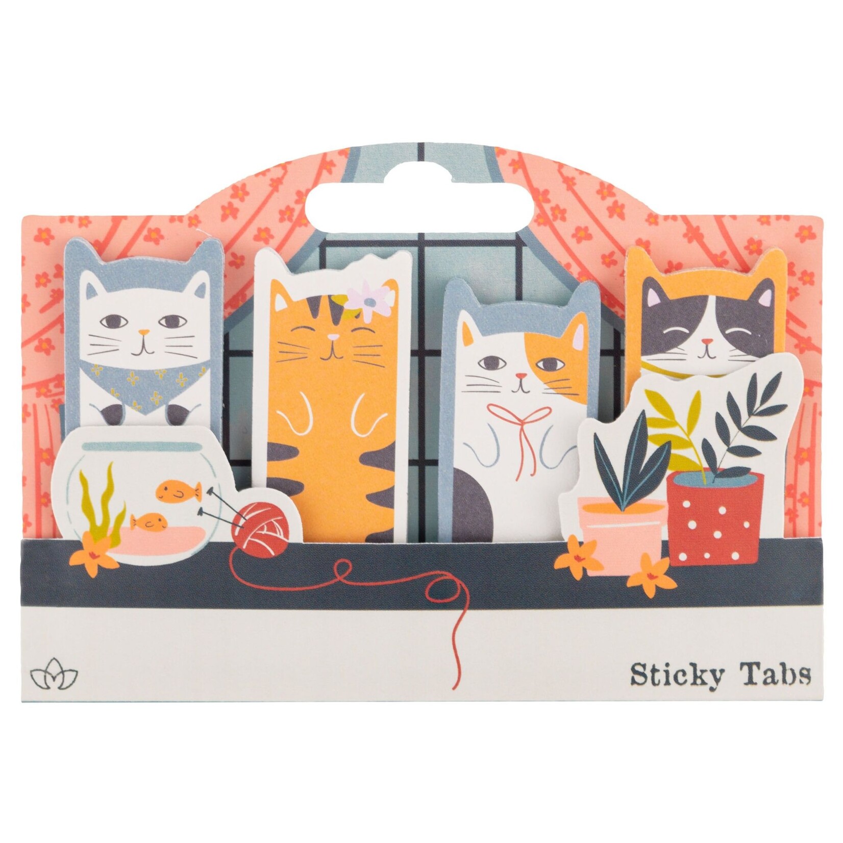 m. lynne designs cats sticky tab