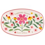 m. lynne designs oval happiness blooms trinket dish