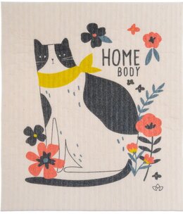 available at m. lynne designs Swedish Dishcloth, Cat Home Body