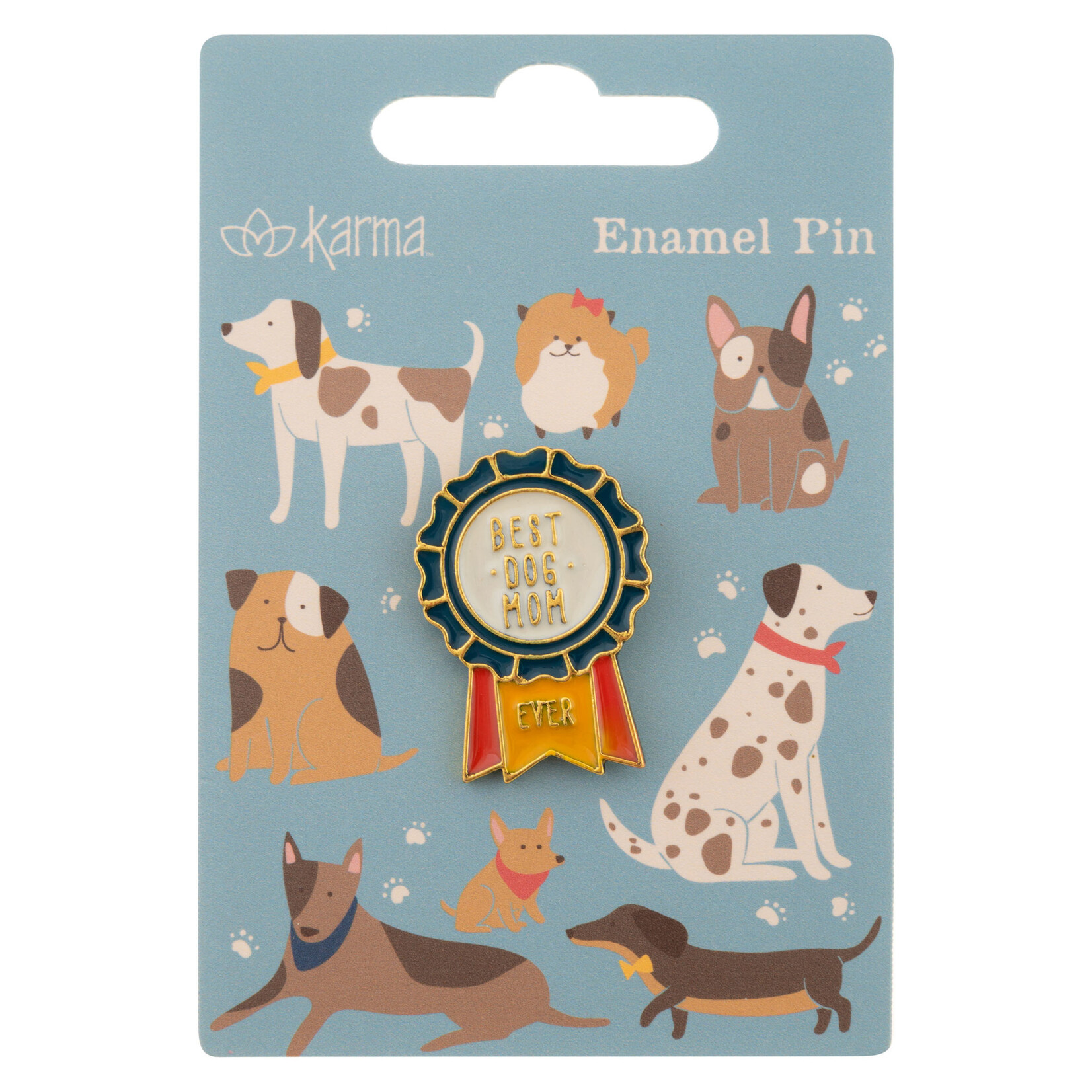 m. lynne designs dog enamel pin