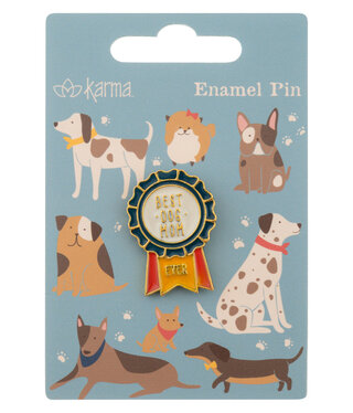 available at m. lynne designs Dog Enamel Pin