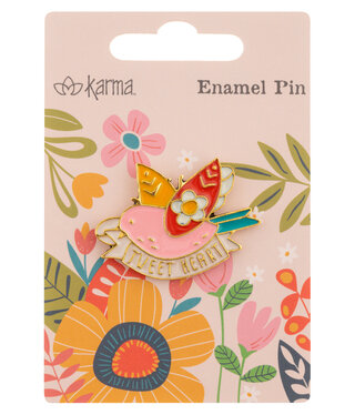 available at m. lynne designs Bird Enamel Pin