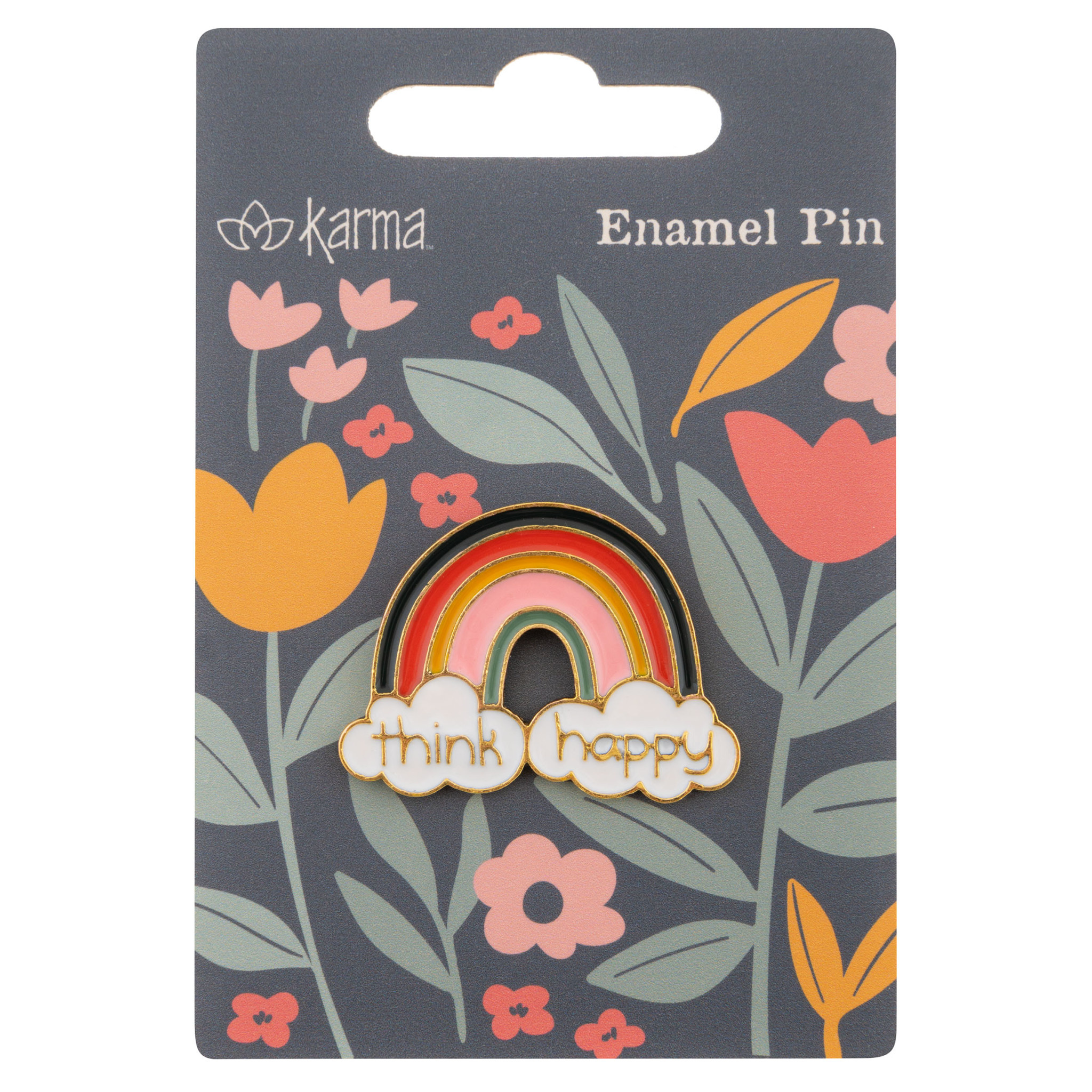 available at m. lynne designs Rainbow Enamel Pin