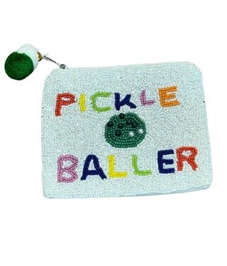 available at m. lynne designs Pickle Baller Coin Purse