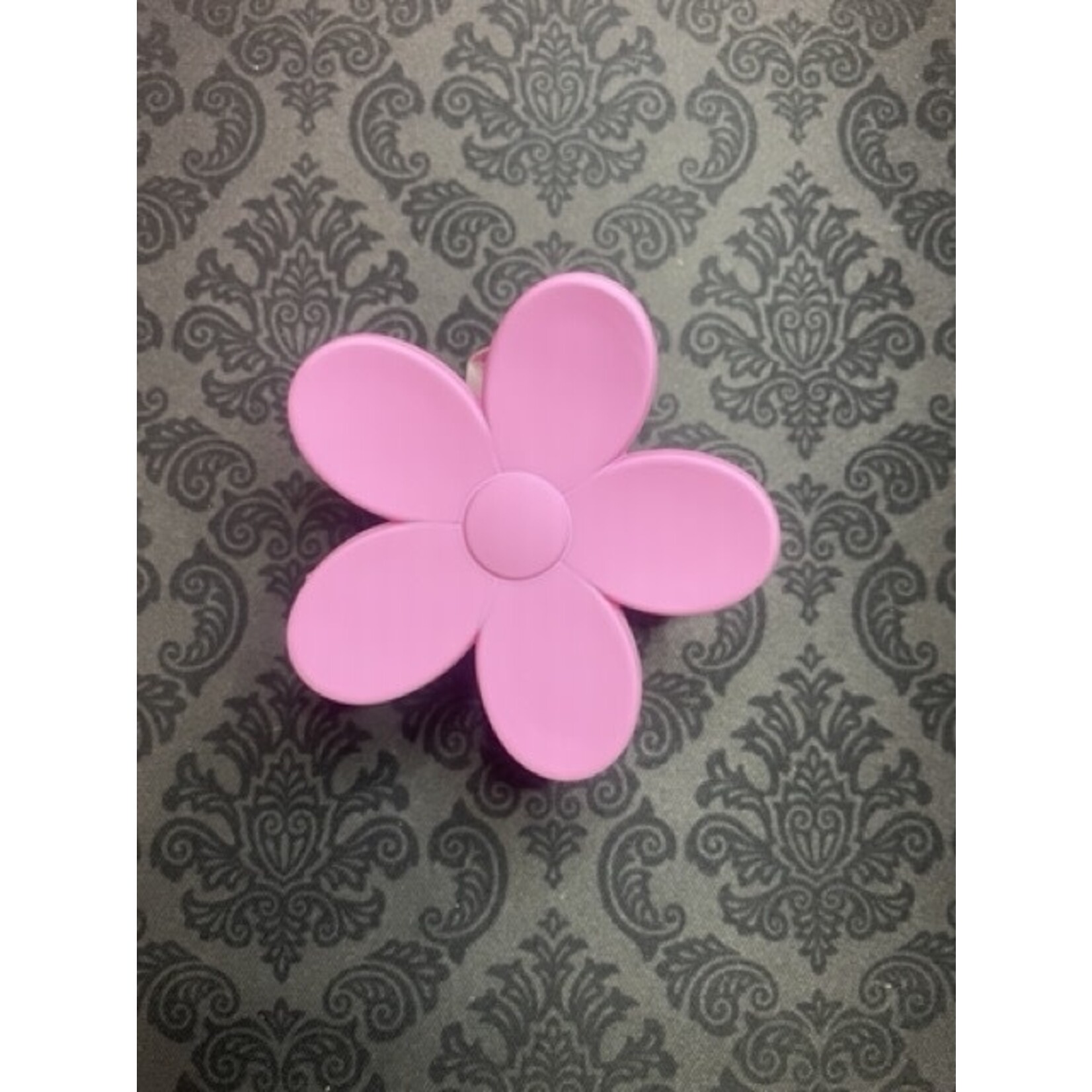 m. lynne designs pink flower claw clip