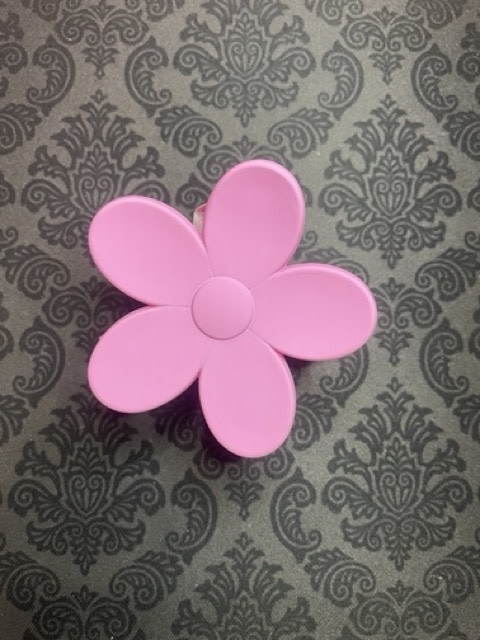 available at m. lynne designs Pink Flower Claw Clip