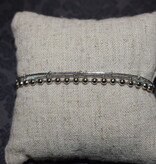 available at m. lynne designs Triple Silver with Bead Bracelet
