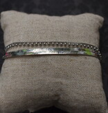 available at m. lynne designs Bracelet, Triple Silver with Wide Band