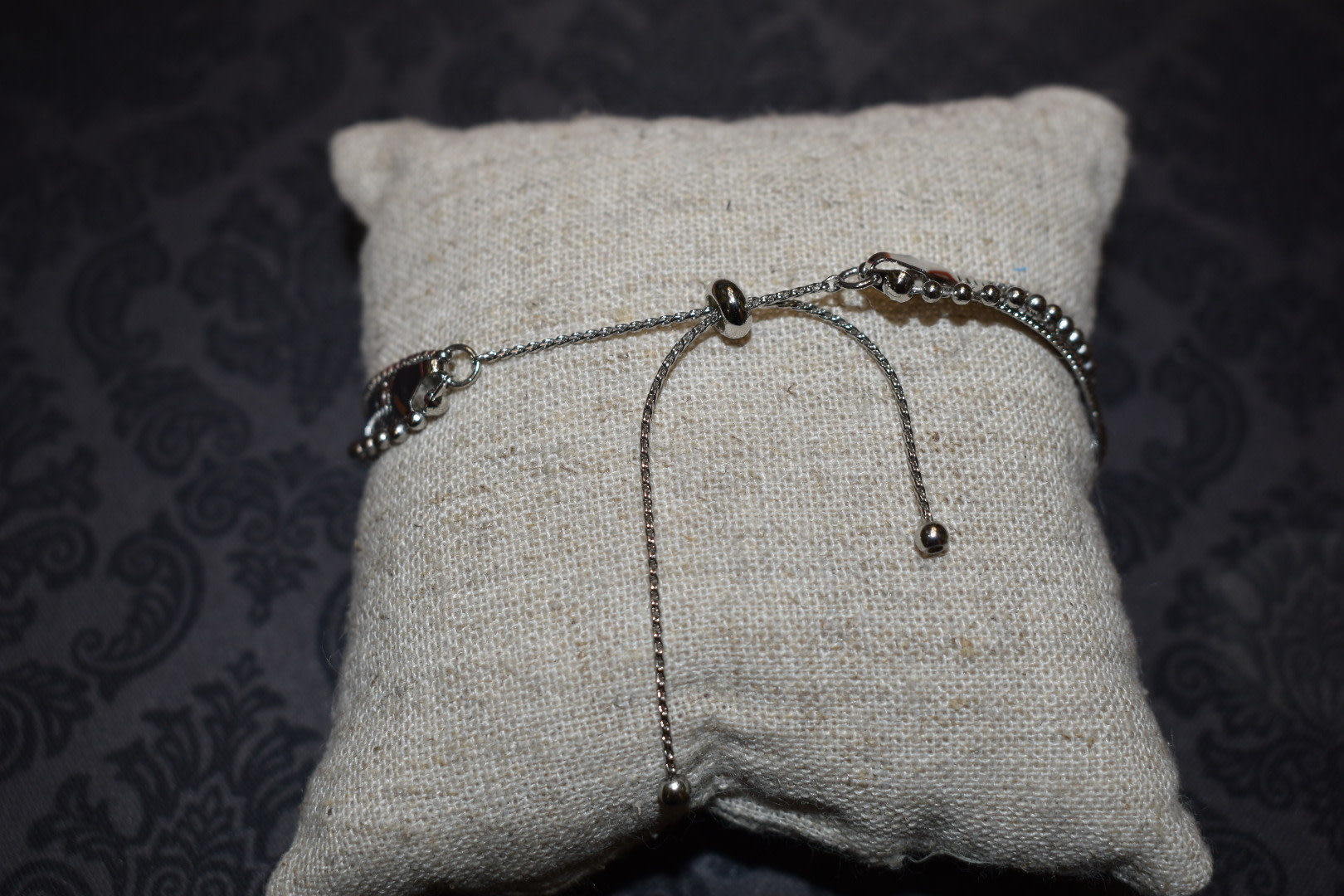 available at m. lynne designs triple silver bracelet with wide band