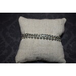 m. lynne designs triple silver bracelet with different strands