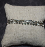 available at m. lynne designs Triple Silver Bracelet with Different Strands