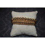 m. lynne designs gold bead bracelet