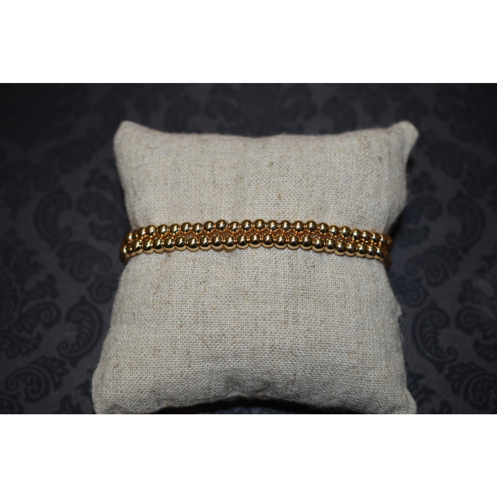 m. lynne designs gold bead bracelet