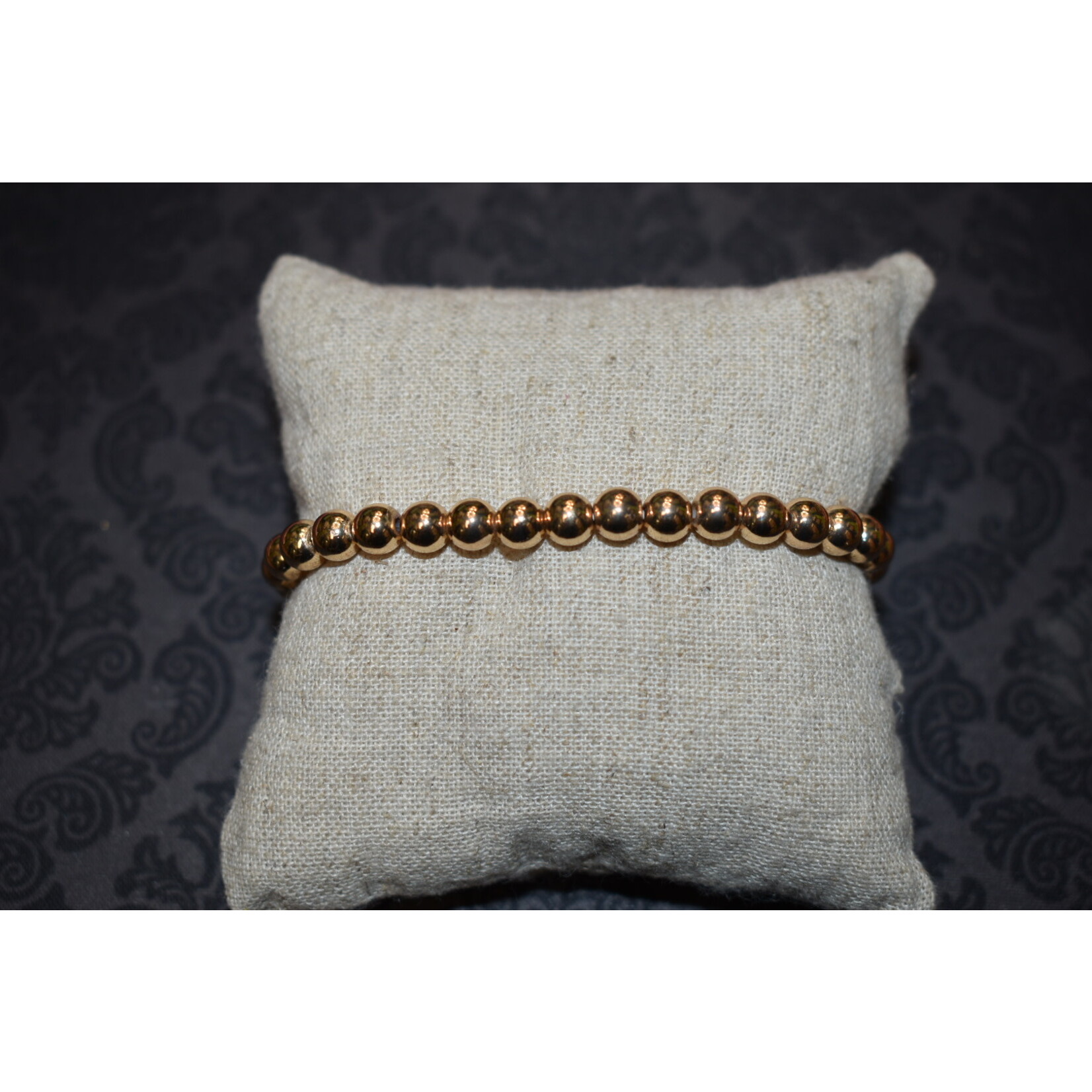 m. lynne designs gold bead bracelet