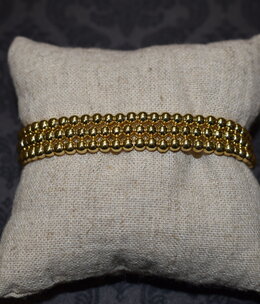 available at m. lynne designs Small Gold Dipped Bead Bracelet