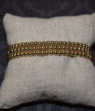 available at m. lynne designs small gold dipped bead bracelet