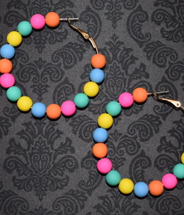 available at m. lynne designs Bright Ball Hoop Earring