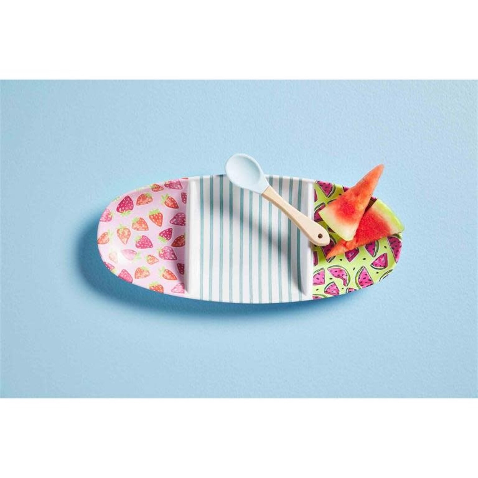 m. lynne designs fruit melamine divided tray set