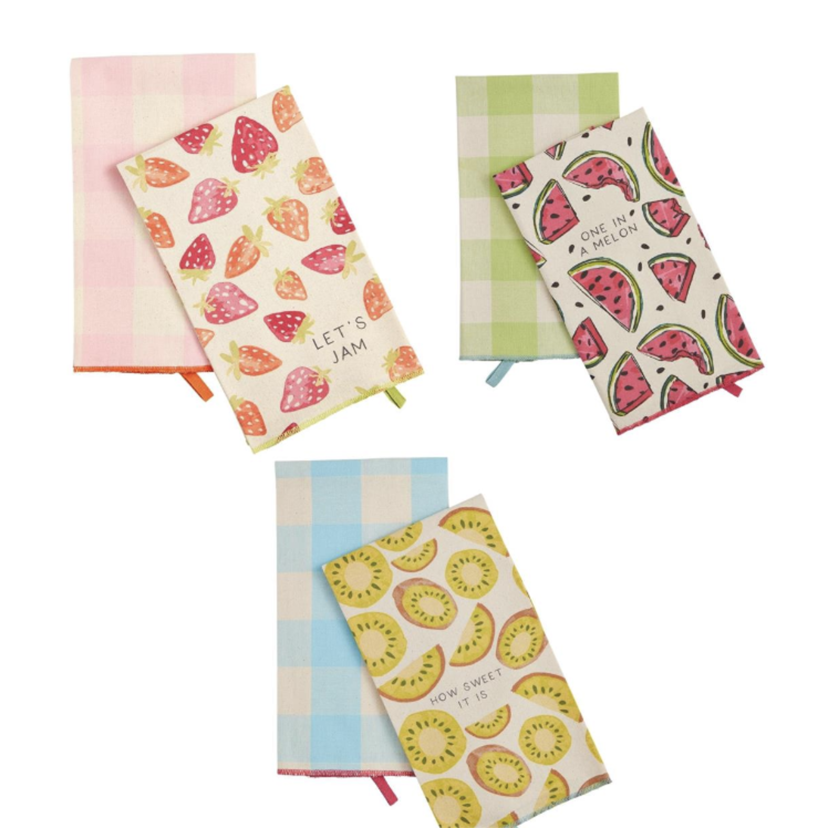 mud pie citrus colorful towel set
