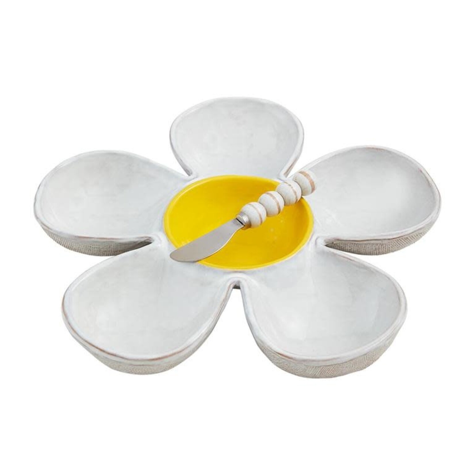 mud pie daisy chip and dip set